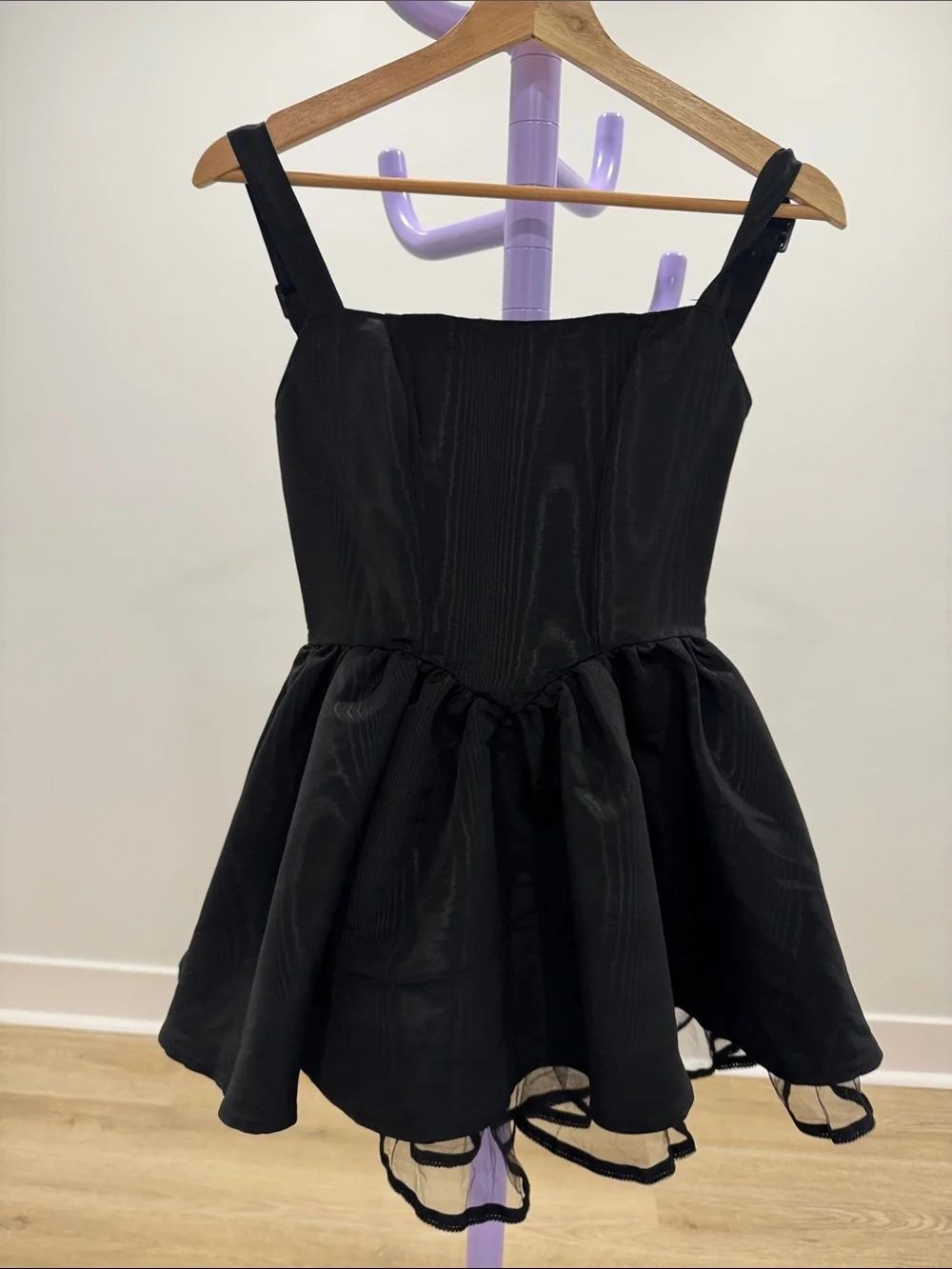 Sugar Thrillz Black Mini Dress with Lace-Up Corset